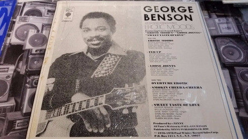 George Benson Erotic Moods Vinilo Lp Usa Casi Sin Girar 1