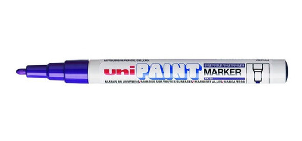 Marcadores Pintura Al Aceite Uni Paint Px21 Violeta Pack X3 1