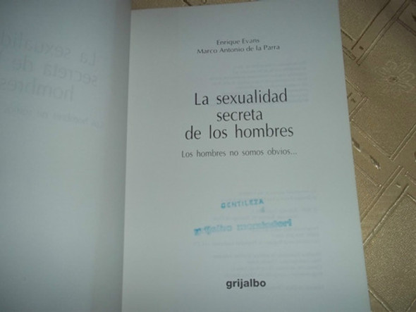 La Sexualidad Secreta De Los Hombres - Evans Y De La Parra 1