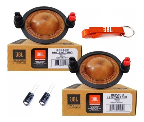 Kit 2 Reparos Completos D250 Trio Fenolico Com 2 Capacitores 0