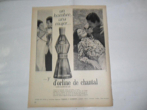 D Orline De Chantal Locion Colonia Publicidad 1967 0