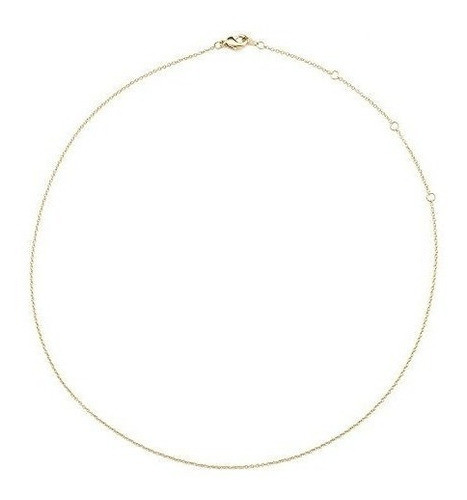 Honeycat Gargantilla Ajustable De Cadena Fina En Oro Oro Ros 0