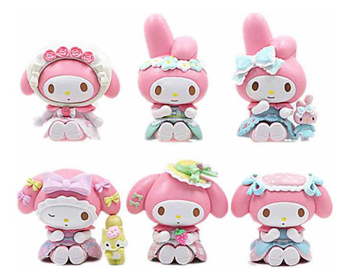 8 Figuras Colección Completa My Melody Sin Caja 0