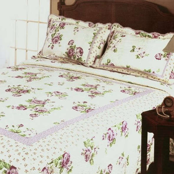 Blancho Bedding [classical Rose] 3-pieces Floral Printed-qui 0
