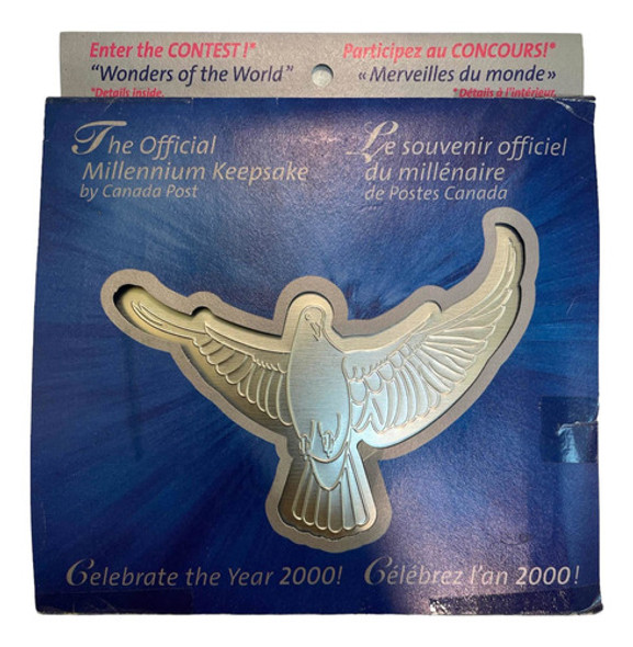 Moneda Conmemorativa Año 2000 Canada Post Souvenir Oficial 1 Moneda Conmemorativa Año 2000 Canada Post Souvenir Oficial 1