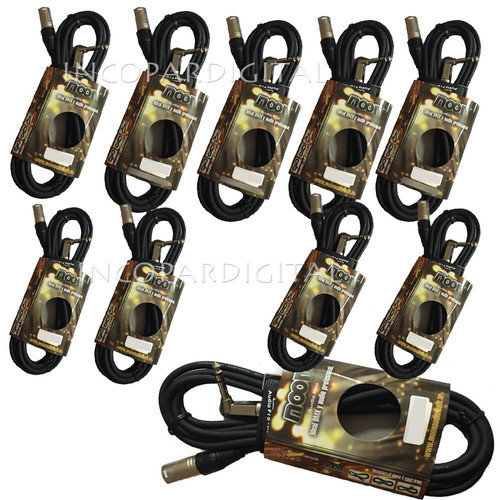 Pack Combo 10 Cables Moon Canon-plug 9 Metros 0