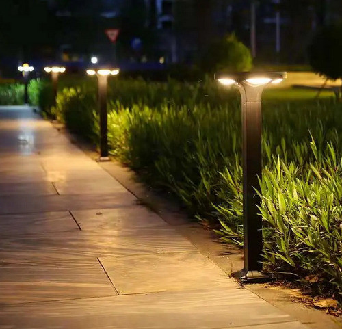 Bolardo Luz Led Solar Cuadrado 60cm 2w Blanco Neutro Volta 1