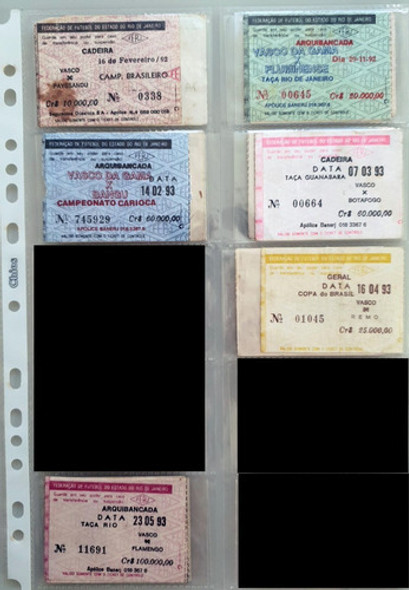 Coleção Lote 16 Ingresso Futebol Vasco Da Gama Anos 80/90 L5 0 Coleção Lote 16 Ingresso Futebol Vasco Da Gama Anos 80/90 L5 0