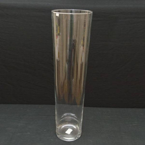 Vaso De Vidro Cilindrico Tubo 17x60 Cm - Vaso Alto Decorar 0