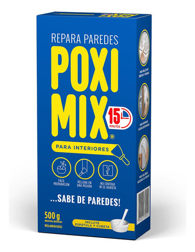 Poxi Mix Interior Mezcla Adhesiva Plastica 0,5 Kg Mm 0