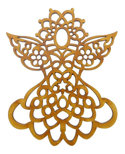 Ángel Mandala Navidad 10cm Fibrofacil X 20 Unidades 0
