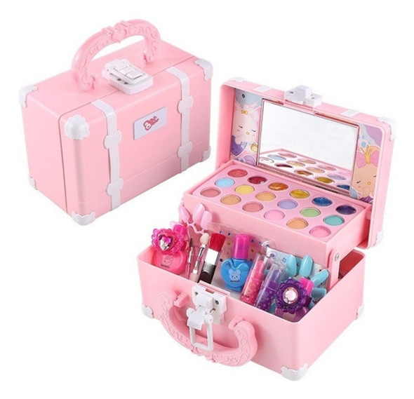 Kit De Maquiagem Infantil De 30 Peças Para Meninas, Conjunto 0