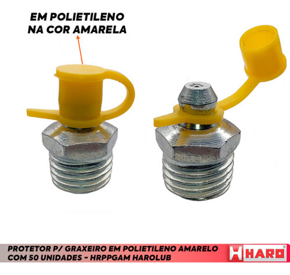 Protetor P/ Graxeiro Amarelo C/ 50 Unidades -hrppgam Harolub 1 Protetor P/ Graxeiro Amarelo C/ 50 Unidades -hrppgam Harolub 1