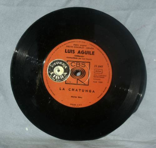 Luis Aguilé La Chatunaga + Cuando Sali De Cuba Simple Vinilo 0