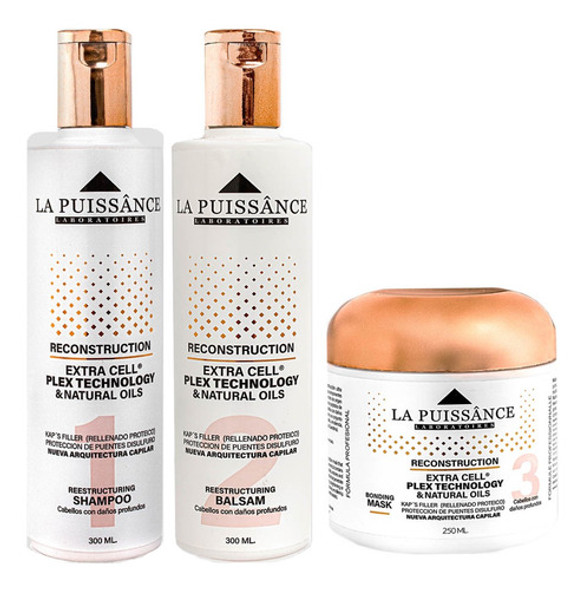 Combo Para Pelo Dañado La Puissance Extra Cell Plex 0 Combo Para Pelo Dañado La Puissance Extra Cell Plex 0