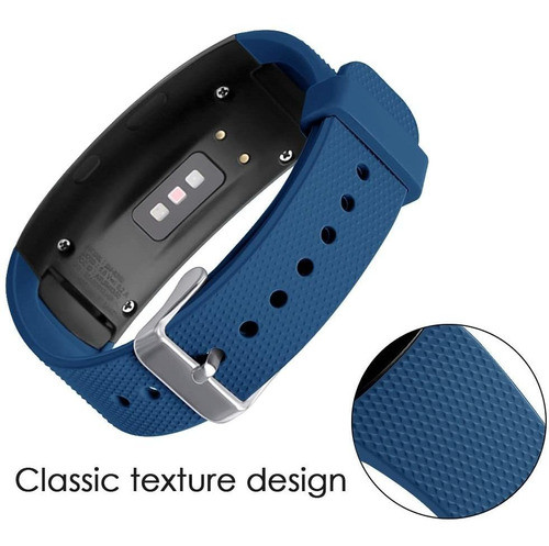 Malla Reloj Samsung Gear Fit2 Pro Sm-r365/fit2 Sm-r360 Azul 0