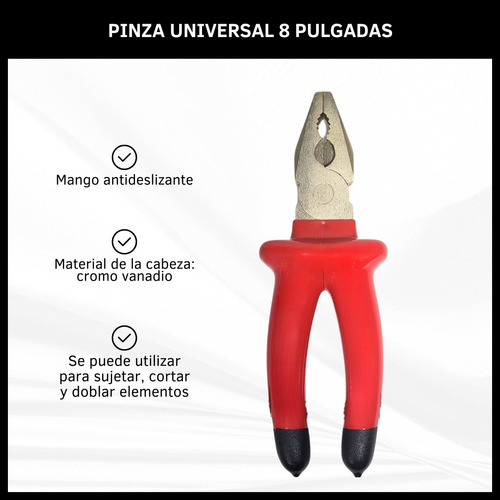 Pinza Universal 8 Pulgadas Línea Profesion 1