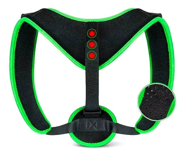 Faja Corrector De Postura Lumbar Espalda Ajust Unisex Verde 0 Faja Corrector De Postura Lumbar Espalda Ajust Unisex Verde 0