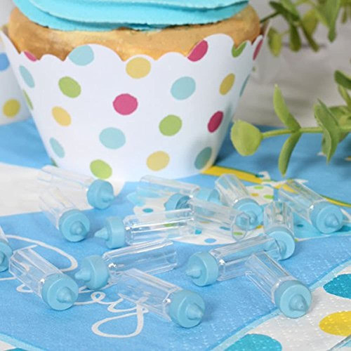 Mini Encantos Azules Plásticos Del Favor De La Fiesta De Bie 1