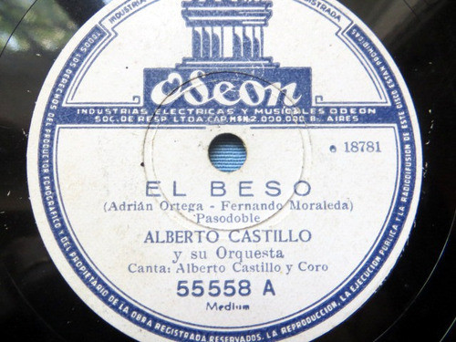 Alberto Castillo, El Beso + Por Cuatro Dias Locos D De Pasta 1