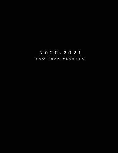 Planificador De Dos Años 2020-2021: Cubierta Negra | Planif 0