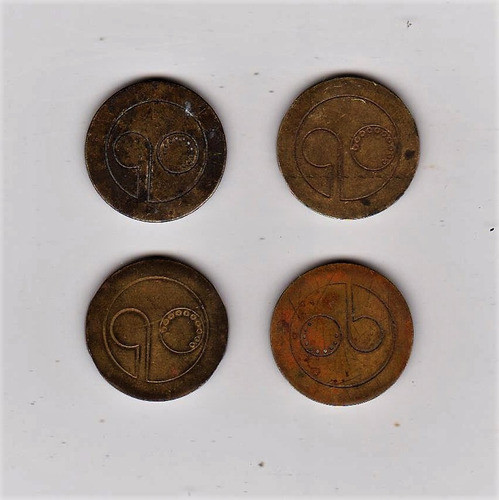 Eb+ 4 Cospeles De Telefono Publico Entel Años 70-80 0