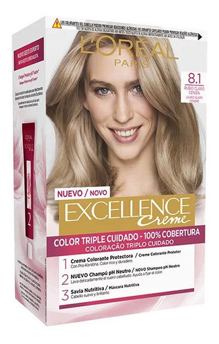 Tinta Loreal  8.1 Rubio Cla Cen 0