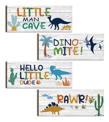 4 Piezas De Decoracin De Dinosaurio Para Habitacin De Nios, 0