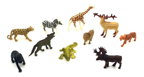 Set Animales De La Sabana - 8 Cm X 10 Unidades 0