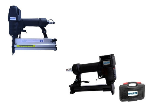 Clavadora + Engrampadora Tapicera Neumatica Wolfer + Maletin 0