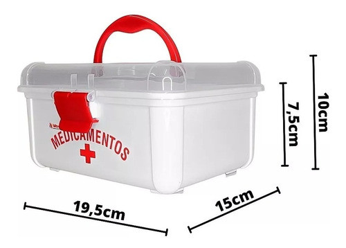 Kit De Primeiro Socorros Completo + Maleta 19 X 15,7 X 10cm 1
