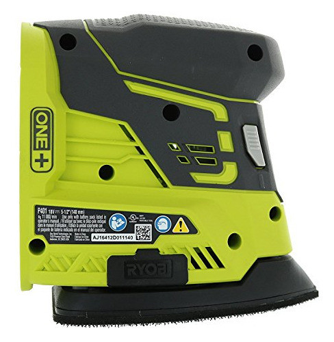 Ryobi P401 One Lijadora De Esquina De 18 Voltios Con Papel D 1
