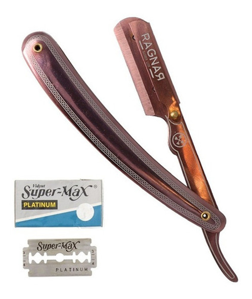 Navaja Barbero Ragnar Cobre Navajin Barber Eurostil + Filos 0