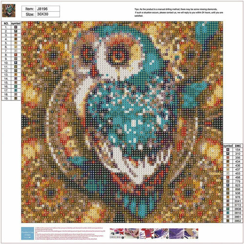 Pintura Por Diamantes 30x30cm Kit Completo [7t96xtsq] 1