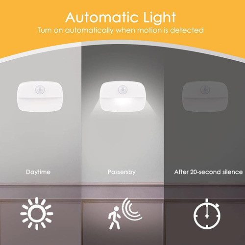 Wotermly 4 Pack Motion Sensor Light Indoor, Closet Light Sin 1