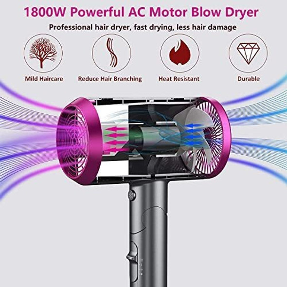 Secador De Pelo Profesional De 1800 W Con Difusor, Secador D 1 Secador De Pelo Profesional De 1800 W Con Difusor, Secador D 1