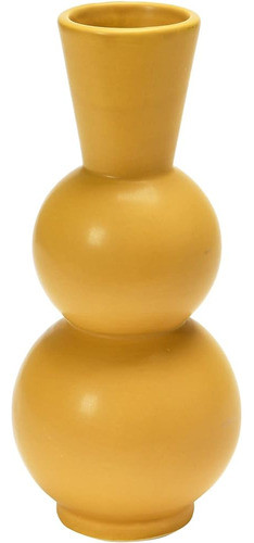Bloomingville Jarrón De Gres, Mostaza, 4  L X 4  W X 9  H 0