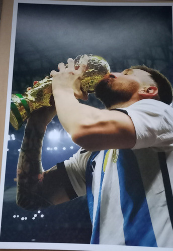 Posters De Lionel Messi  Argentina Campeones Del Mundo 0