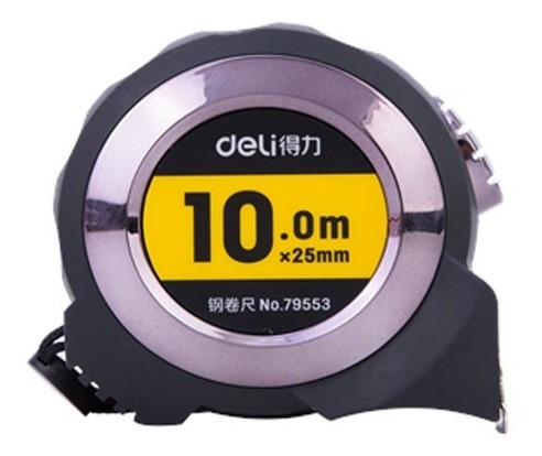 Cinta Metrica Deli 10 Mts Profesional Reforzada Metalica 0
