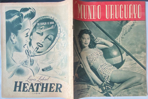 Mundo Uruguayo N° 1389 Paso Por Mdeo De Premios Nobel 1945 0