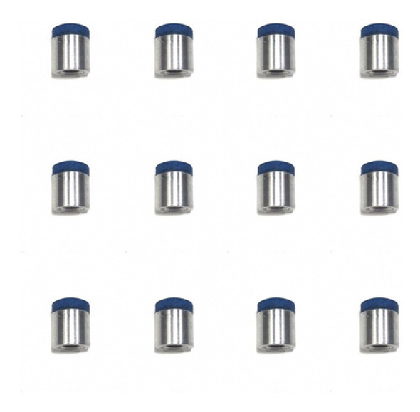 12 Virolas P/ Taco De Bilhar Sinuca Alumínio Com Sola 11mm 0