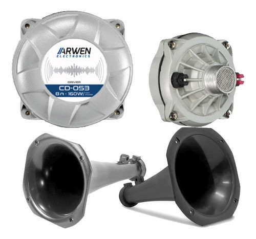 Juego De Drivers 250 Car Audio 160 Watts 80 Rms + Cornetas 0