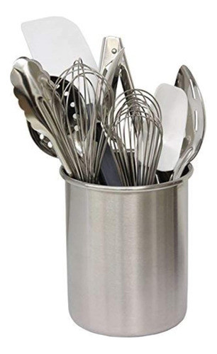 Soporte De Utensilios De Acero Inoxidable Cepillado Hu2 1