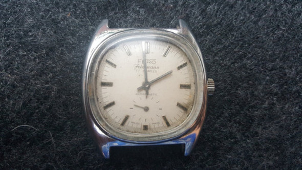 Antiguo Reloj Fero Pulsera Hombre Swiss Made A Reparar. 0