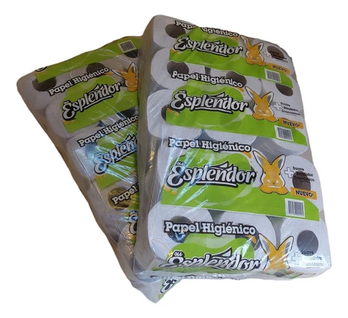 2 Bolsón 60 Rollos Papel Higiénico Simple Hoja Blanco Econom 0