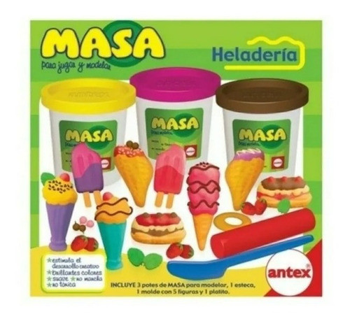Masas Para Moldear Plastilina Heladeria  Helados Antex 0