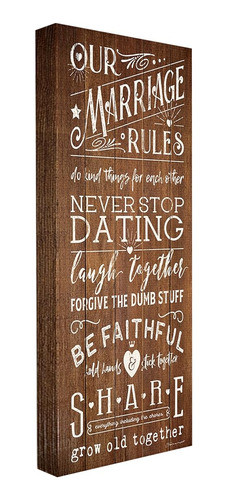 La Colección De Decoración Del Hogar Stupell Nuestras Reglas 0