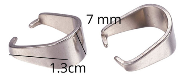 Drop Para Dijes Acero Inoxidable 13 X 7 Mm X 20 Unidades 1