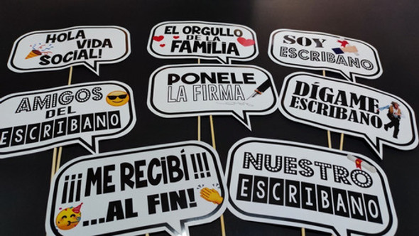 Cartelitos Props Deco Recibida Escribano X8u 0 Cartelitos Props Deco Recibida Escribano X8u 0