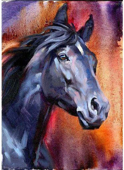 Pintura Por Diamantes 5d | Poster De 30x40 Cm | Caballo G... 0